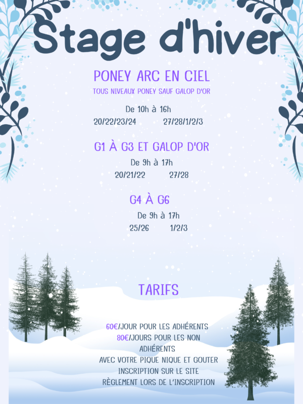 Stage d'hiver