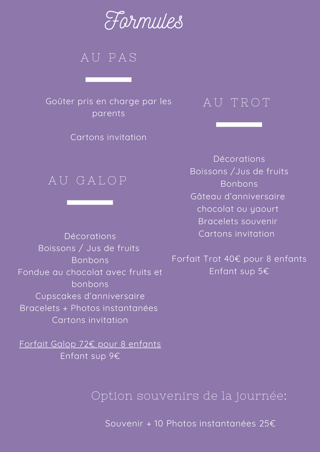 Formules anniversaire