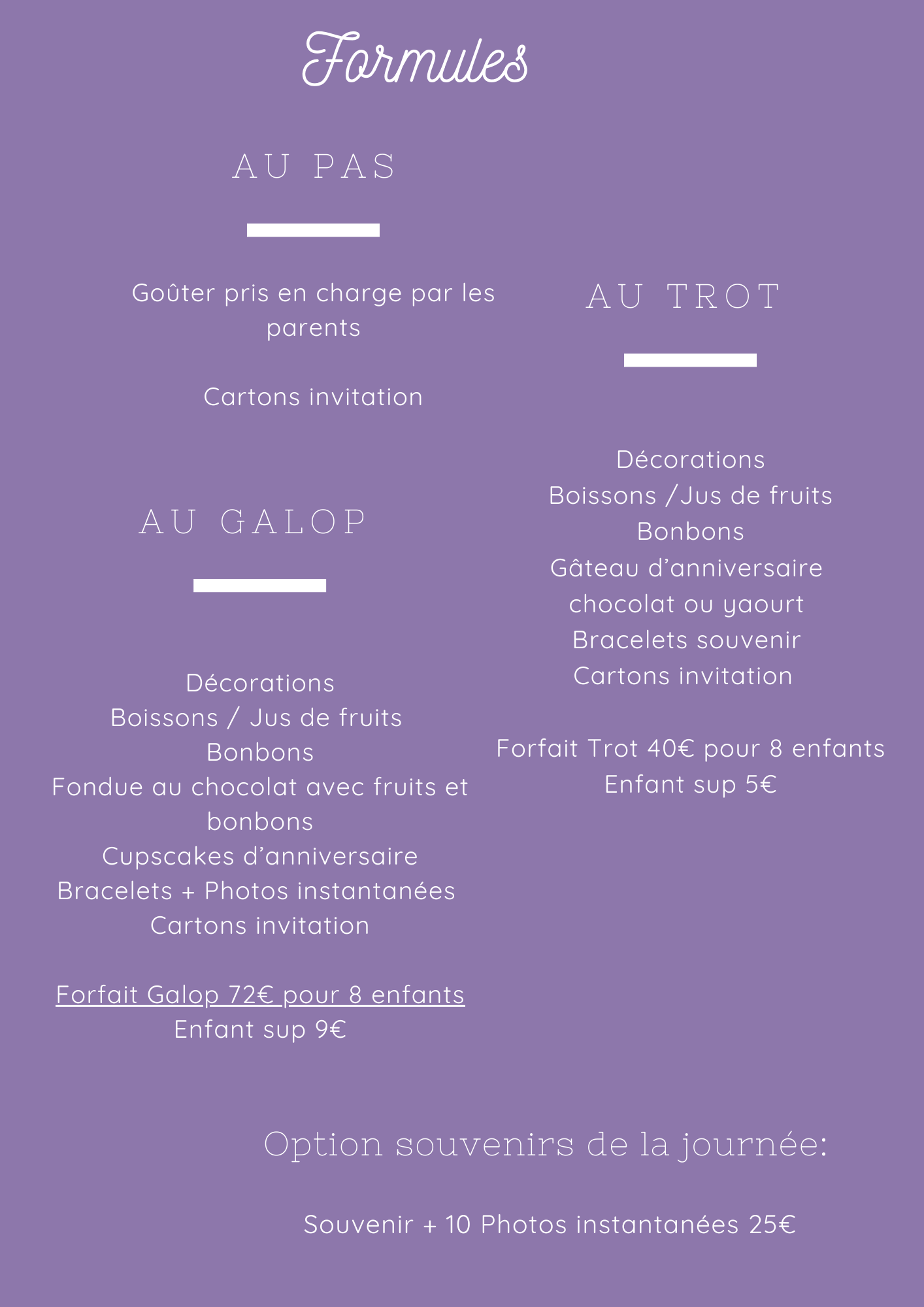 Formules anniversaire